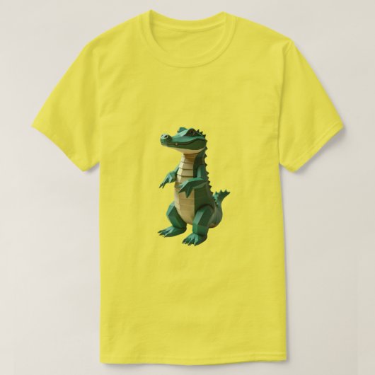 Geometrisches Alligator T-Shirt (Design vorne)