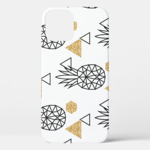 Geometrisches Ananas Gold Dots Muster. Case-Mate iPhone Hülle