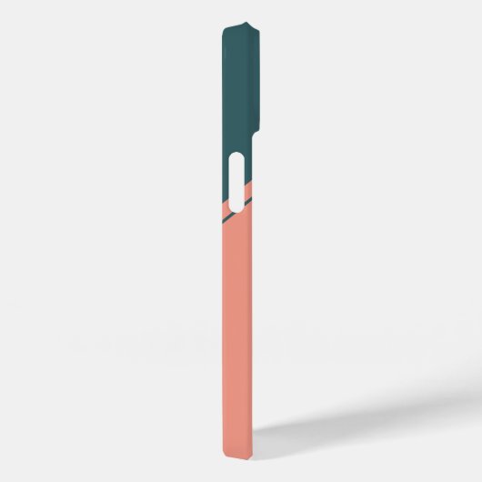 Geometrisches anfängliches Monogramm-Kreisrechteck Case-Mate iPhone Hülle (Rückseite / Rechts)