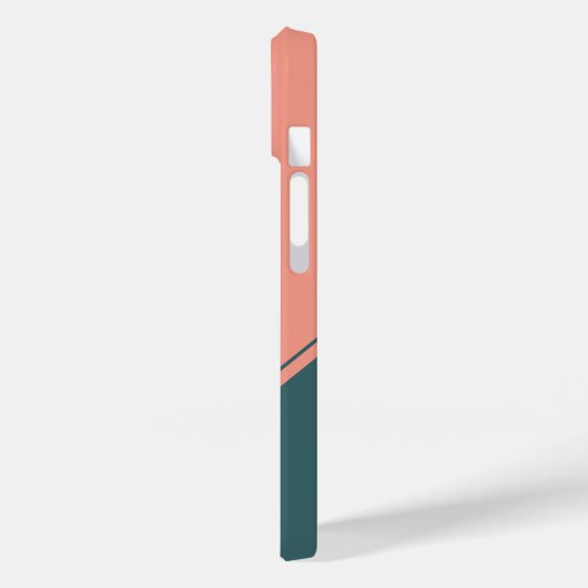 Geometrisches anfängliches Monogramm-Kreisrechteck Case-Mate iPhone Hülle (Rückseite / Links)