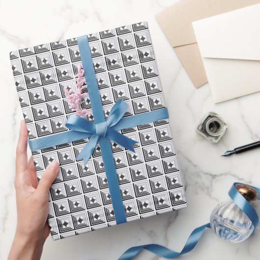 Geometrisches Anhänger-Muster Geschenkpapier (Schenken)