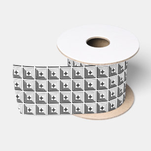 Geometrisches Anhänger-Muster Satinband