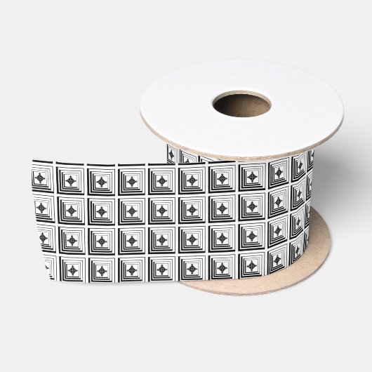 Geometrisches Anhänger-Muster Satinband (Spule)