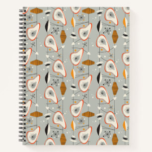 Geometrisches Aquamarin-blaues Muster Notizblock