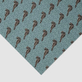 Geometrisches aquamarines Gewebpapier für Dragon B Seidenpapier (Ausschnitt)