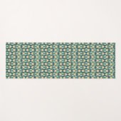 Geometrisches aquamarines Pfeil-Muster Geo Yogamatte (Vorderseite (Horizontal))