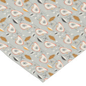 Geometrisches aquamarines u. blaues Muster Kurzer Tischläufer (Ecke)