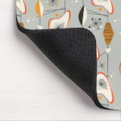 Geometrisches aquamarines u. blaues Muster Mousepad (Ecke)