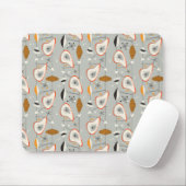 Geometrisches aquamarines u. blaues Muster Mousepad (Mit Mouse)