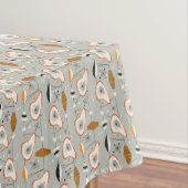 Geometrisches aquamarines u. blaues Muster Tischdecke (Beispiel)