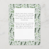 Geometrisches Aquarell Begleitkarte (Rückseite)