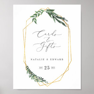 Geometrisches Aquarell Poster