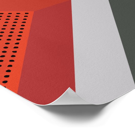 Geometrisches Arrow-Abstract-Design Poster (Ecke)