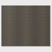 Geometrisches Art Deco Muster | Black Bronze Geschenkpapier (Flach)