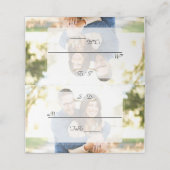 Geometrisches, ausgeblendetes Foto Platzkarte (Außenseite Aufgefaltet)