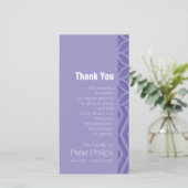 Geometrisches B-Beileid wählen Vielen Dank Dankeskarte (Stehend Vorderseite)