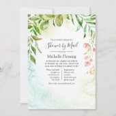 Geometrisches Baby oder Brautparty per Mail Einladung (Vorderseite)