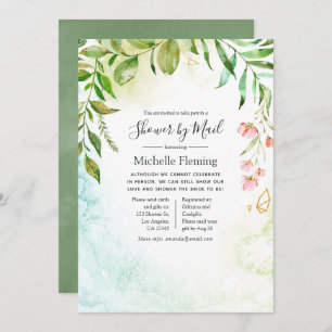 Geometrisches Baby oder Brautparty per Mail Einladung