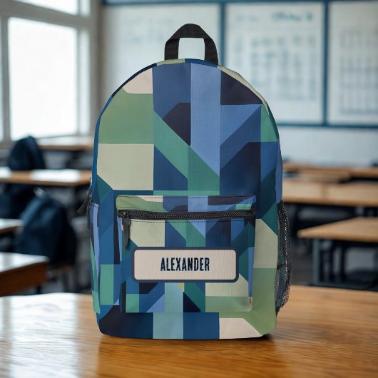 Geometrisches Backpack Bedruckter Rucksack