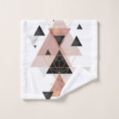 Geometrisches | Bad-Set Badhandtuch Set (Waschlappen)