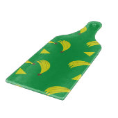 Geometrisches Bananengelbes Muster Schneidebrett (Ecke)