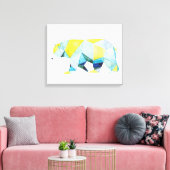 Geometrisches Bärtier Leinwanddruck (Insitu (Wohnzimmer))
