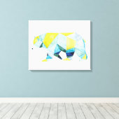 Geometrisches Bärtier Leinwanddruck (Insitu (Holzboden))