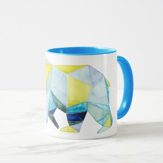 Geometrisches Bärtier Tasse (VorderseiteRechts)
