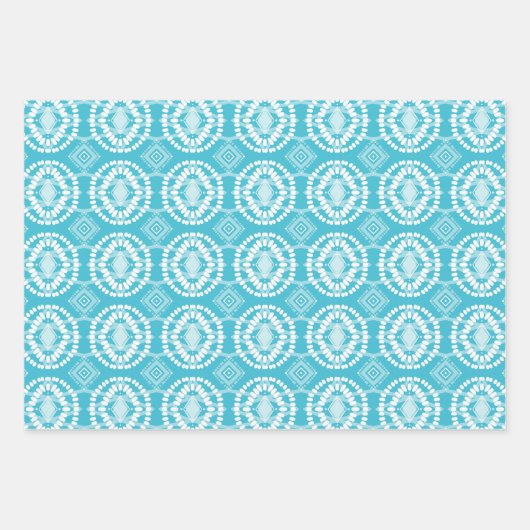 Geometrisches Batik-Krawatte-Dye Pastel Ostervarie Geschenkpapier Set (Vorderseite 2)