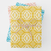 Geometrisches Batik-Krawatte-Dye Pastel Ostervarie Geschenkpapier Set (Beispiel)