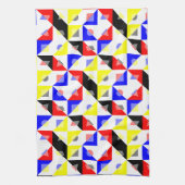 Geometrisches Bauhaus Geschirrtuch (Vertikal)