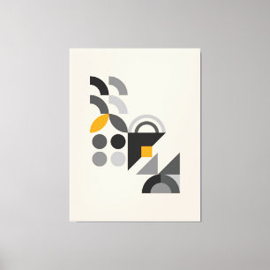 geometrisches Bauhaus Leinwanddruck
