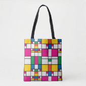 Geometrisches Bauhaus-Muster Tasche (Vorderseite)