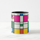 Geometrisches Bauhaus-Muster Tasse (Zentrum)