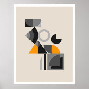 geometrisches Bauhaus Poster