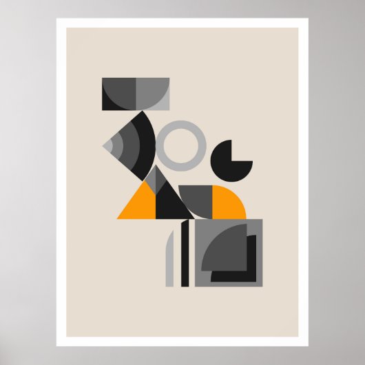 geometrisches Bauhaus Poster (Vorne)