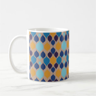 Geometrisches Beige Mitte der 60er Jahre Kaffeetasse