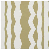 Geometrisches Beige und Weiß Stoff (Muster)