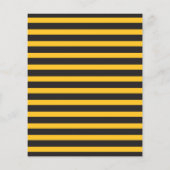 Geometrisches Bienentier mit schwarzgelben horizon Flyer (Hinten)