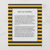 Geometrisches Bienentier mit schwarzgelben horizon Flyer (Vorne)