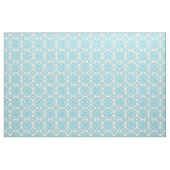 Geometrisches Blau- und Weißmuster Stoff (Yard (91,4 cm))
