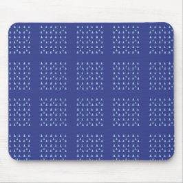 Geometrisches blaues Dreieck-Muster-Mauspad Mousepad