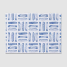 Geometrisches blaues Muster Seidenpapier