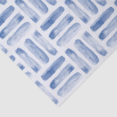 Geometrisches blaues Muster Seidenpapier (Ausschnitt)