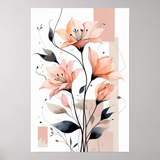 Geometrisches Block III Poster (Vorne)