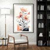 Geometrisches Bloom II Poster