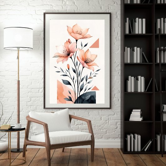 Geometrisches Bloom II Poster