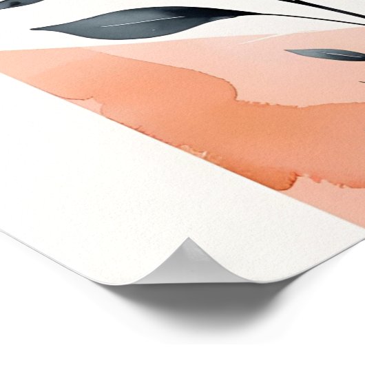 Geometrisches Bloom II Poster (Ecke)