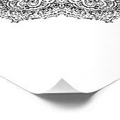 Geometrisches Blumenmandala Erwachsenenfarben Poster (Ecke)