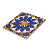 Geometrisches Blumenmuster Azulejo Fliese (Seite)